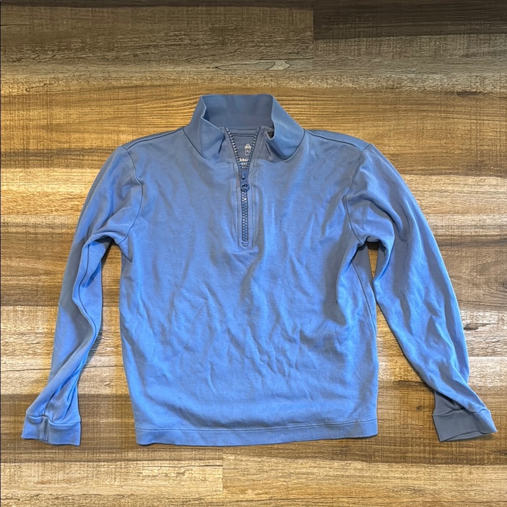 Boys Classic Prep Blue athletic 1/4 zip